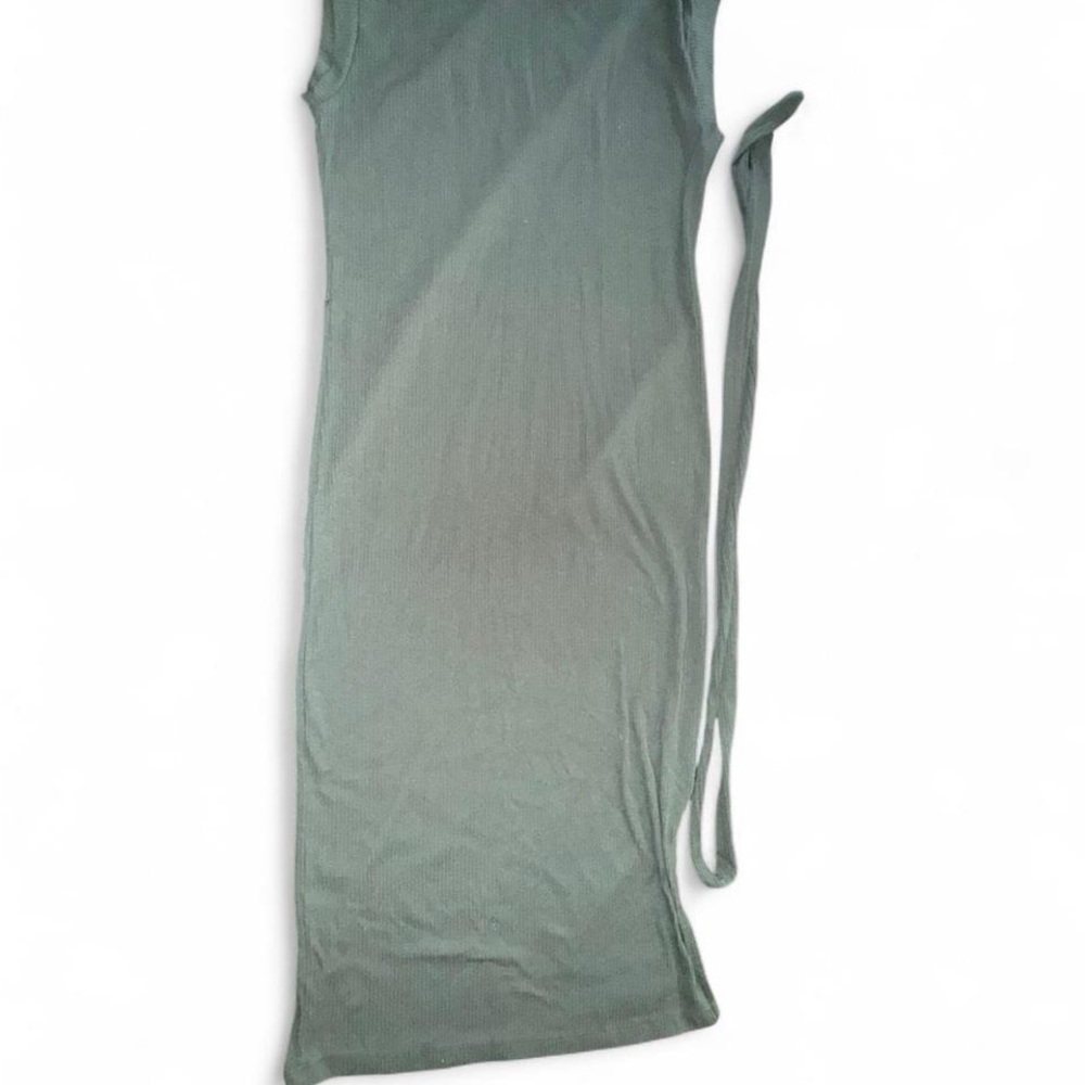 Alya Forest Green Knit dress with tie size medium